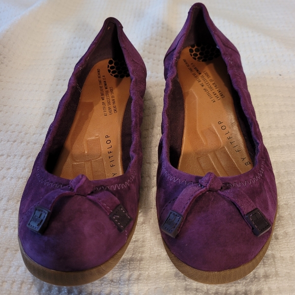 FITFLOP PURPLE BALLERINA FLAT SHOE - Picture 13 of 13